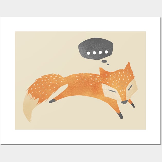 What does the Fox say Wall Art by FunkyHusky